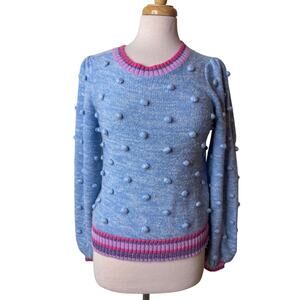 LILLY PULITZER  Verna Sweater Blue Peri Marl Style 011283 SMALL Wool Blend